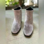 Sol Sana  Taupe/Silver Velvet Booties‎ Size EU 38 Photo 1