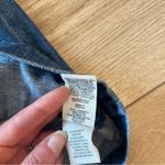 Free People  Blue Cord a Little Closer Denim Jean Button Down Mini Skirt Size 4 Photo 4