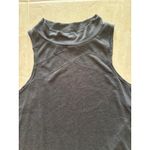 prAna  Womens Medium Black Split Hem High Neck Workout Tank Sporty‎ Outdoors Gym Photo 4