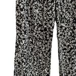 Olivaceous  Black & White Leaf Print Lightweight Lounge Pants Women Sz S Photo 3