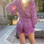 Romeo + Juliet Couture Purple Cut Out Romper Photo 0