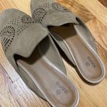 Susina Women's Laser Cut Tan Suede Flat Mule Size 10 Photo 0