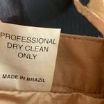 Tufi Duek Tan leather skirt size 40 (s)‎ Tan Photo 3