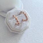 Urban Outfitters Chunky twisted open hoop earrings Photo 2