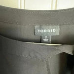 Torrid  Georgette Black Bow Tie Blouse Long Sleeve, Lightweight 2X E2 Photo 6