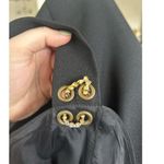 Jessica Howard Vintage  Black Mini Dress Rhinestone Chain Link Strap Photo 7