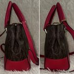 Michael Kors  Signature PVC & Leather Kellen Satchel Crossbody Bag Photo 2