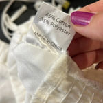 Princess Polly cream tie front crop top size 4 Photo 6