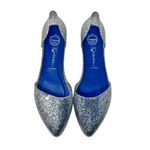 Jeffrey Campbell Jelly Love Silver Glitter D’Orsay Flats Size 8 Photo 3