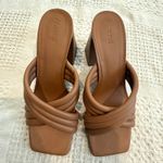 Abound  10 Pearl cross band flared chunky block heel sandal 3091 Photo 6