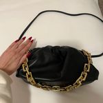 Black & Gold Chain Crossbody Bag Photo 5