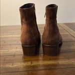 Aquatalia  Chestnut Suede Ankle Booties Size 5 EUC Photo 3