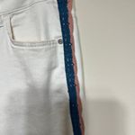 Anthropologie Anthro Pilcro and The Letterpress White High Rise SKinny Jeans 28 Crochet Detail Photo 3