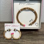 Betsey Johnson  | Gold Pencil Bracelet & Earrings Set ✏️🍎 Photo 0