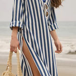 Anthropologie NWT By Terry Cover-Up Midi Dress NEW Size M/L Beach Swim Photo 0