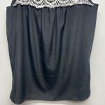 Kensie Black Sleeveless Crochet Women's Top Size Medium Lightweight Photo 4