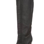 UGG Australia Ravenna Sheepskin Leather Knee High Wedge Boots in Black - Size 9 Photo 0