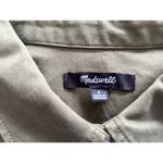 Madewell Long Sleeve Mini Shirtdress Loden Green Size S Photo 8