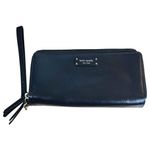 Kate Spade Black Cow Leather Full Zip Large Wallet Wristlet Photo 0