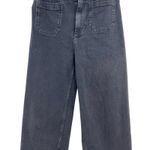 Anthropologie Pilcro The Skipper Jeans Wide Leg Crop Black Size 27P Petite Photo 5