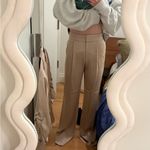 Veronica Beard Robinne Relaxed Fit High Rise Wide Leg Pant in Sand size 4 NWT Photo 3