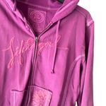 Life is Good Women's Size Medium Purple Full Zip Hooded Sweater Photo 4