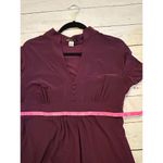 Essentials A.B.S V Neck Plum XL Midi Casual Dress Photo 7