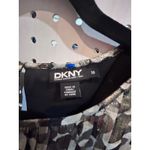 DKNY  Donna Karan‎ New York Women's Metallic Print Pleated  Top Size 10 Photo 3