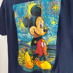 Disney  Mickey Mouse Starry Night Painted Graphic T-Shirt Size M Photo 1
