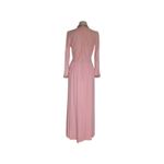 1960s Vintage Pink Velvet Gown with Embellished Details Small Photo 6