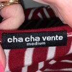 cha cha vente  red white striped batwing casual top‎ Photo 3