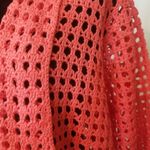 Jessica London  crocheted Cardigan in Coral Photo 2