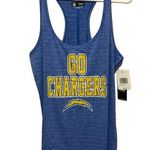 NFL Los Angeles Chargers Women’s Striped Racerback Tank Top. Size L Photo 0