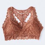 Aeropostale NWT Aerpostale Brown Lace Racerback padded bralette size XS Photo 1