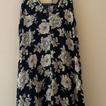 Brandy Melville  Black Floral Strappy Mini Dress One Size Rayon Boho Y2K Aesthetic Photo 0