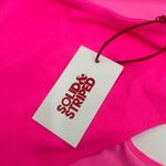 Solid & Striped Swimsuit SZ Large Cameron Cutout One Piece NWT Crinkle Rib Pink Photo 4