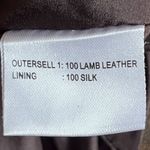 Sachin + Babi  100% Lamb Leather Strip- Patch Skirt size 6 Photo 6