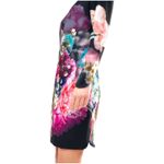Ted Baker Vyr Dress Focus Bouquet Floral Print Black Mini Tunic Size 2 Photo 1