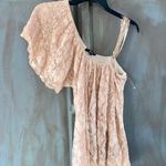 Sky NWOT  Gold lace one shoulder tunic with gold chains  Vegas Homecoming Revolve Nordstrom Cocktail Club Photo 0