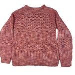 Handmade  Wool Blend Chunky Knit Sweater Womens S Soft Pink Cottagecore Soft Girl Photo 4