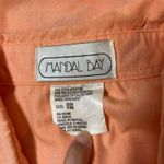 Vintage Halloween Embroidered Button Up Black Cat Pumpkin Moon Spooky‎ Sz Medium Orange Photo 2