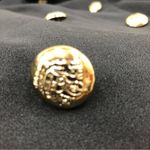 Charlotte Russe  bodycon mini dress black military suit gold tone button xs Photo 3