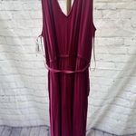 Old Navy  Double Strap Ankle Length Jumpsuit, size XL Berry color NWT Photo 10