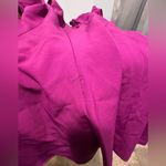 Black Halo  Bambi Mini Dress Puff Sleeve Skirt Pockets Berry Plum Sz 12 NWT $415 Photo 4