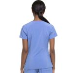 Dickies  EDS Essentials Women's V-Neck Ciel Sz XXS Top Photo 2