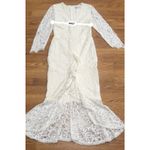 Alexis Off white lace midi Nadege Mermaid bride dress size small Photo 6
