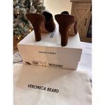 Veronica Beard NEW Carlotta Suede Mixed-Media Heel Brown/black size 9 Photo 2