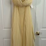 Yellow pleated dress Size L Photo 2