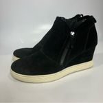 Sofft Bellview black suede wedge sneakers booties women’s size 10 casual Photo 3
