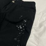 c'est toi C’est Toi Women’s Black Beaded Bottom flared 
Premium Jeans Size 5 Photo 2